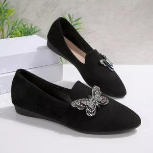 Butterfly Decor Slip-Ons - Makw Official Site