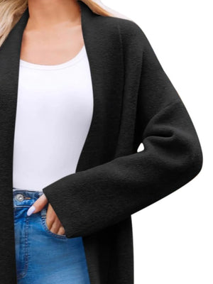 Open Front Longline Coat - Makw Official Site