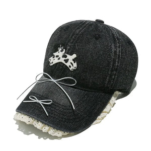 Dog Bow Adjustable Baseball Cap - Makw Official Site