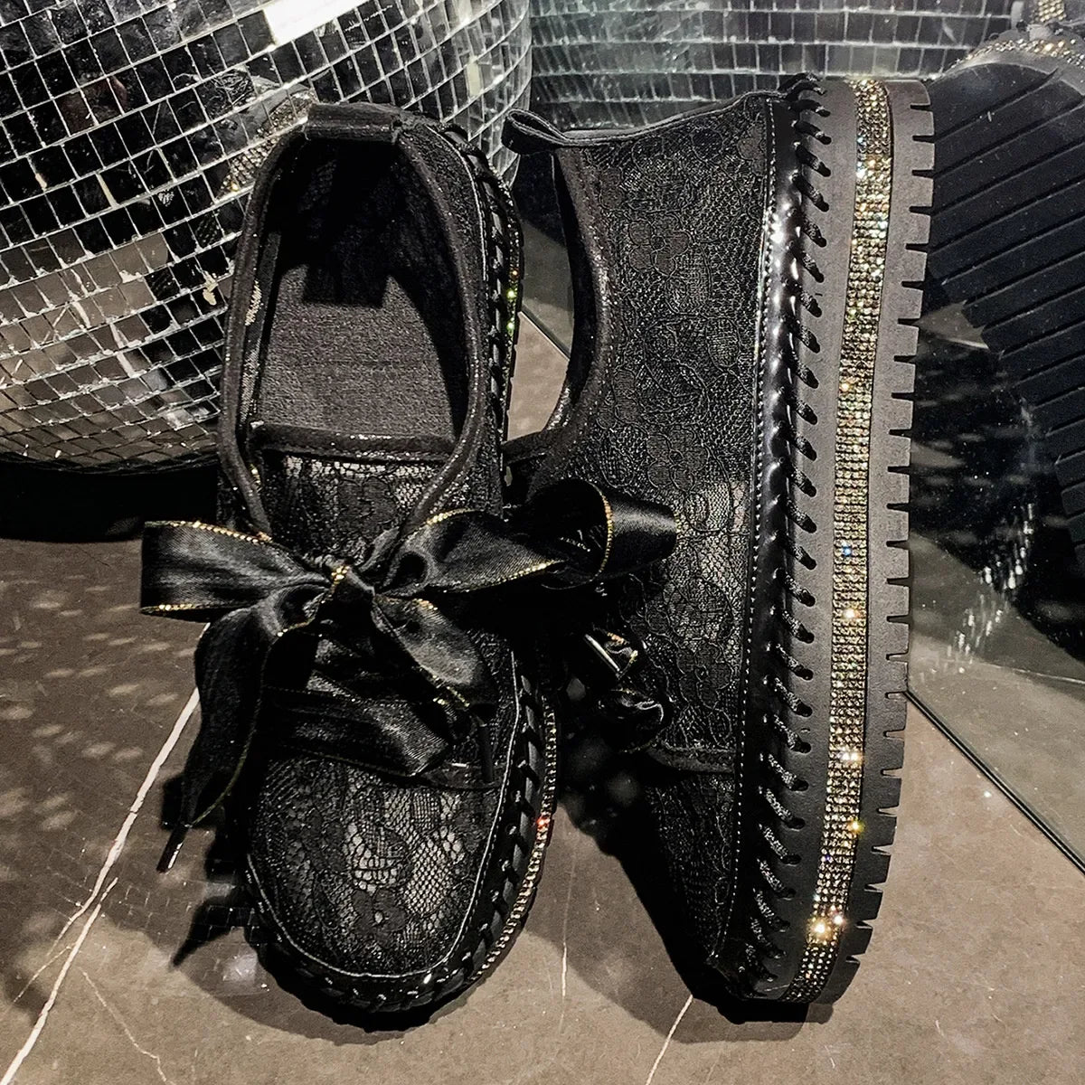 Round Toe Platform Loafers - Makw Official Site