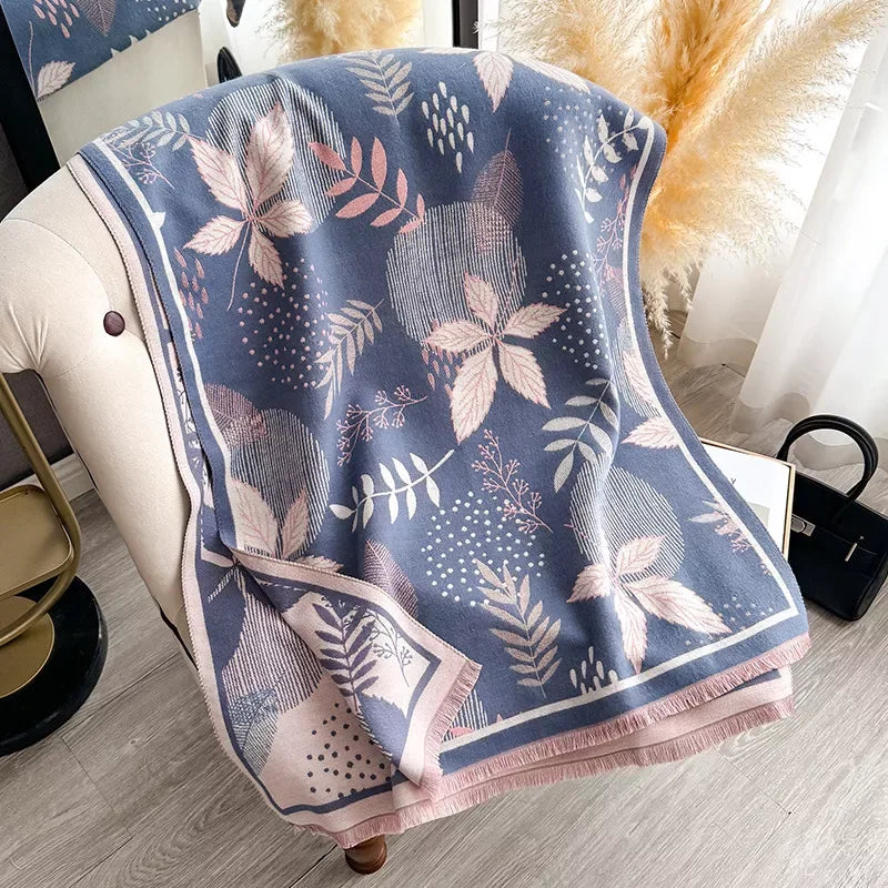 Printed Raw Hem Scarf - Makw Official Site