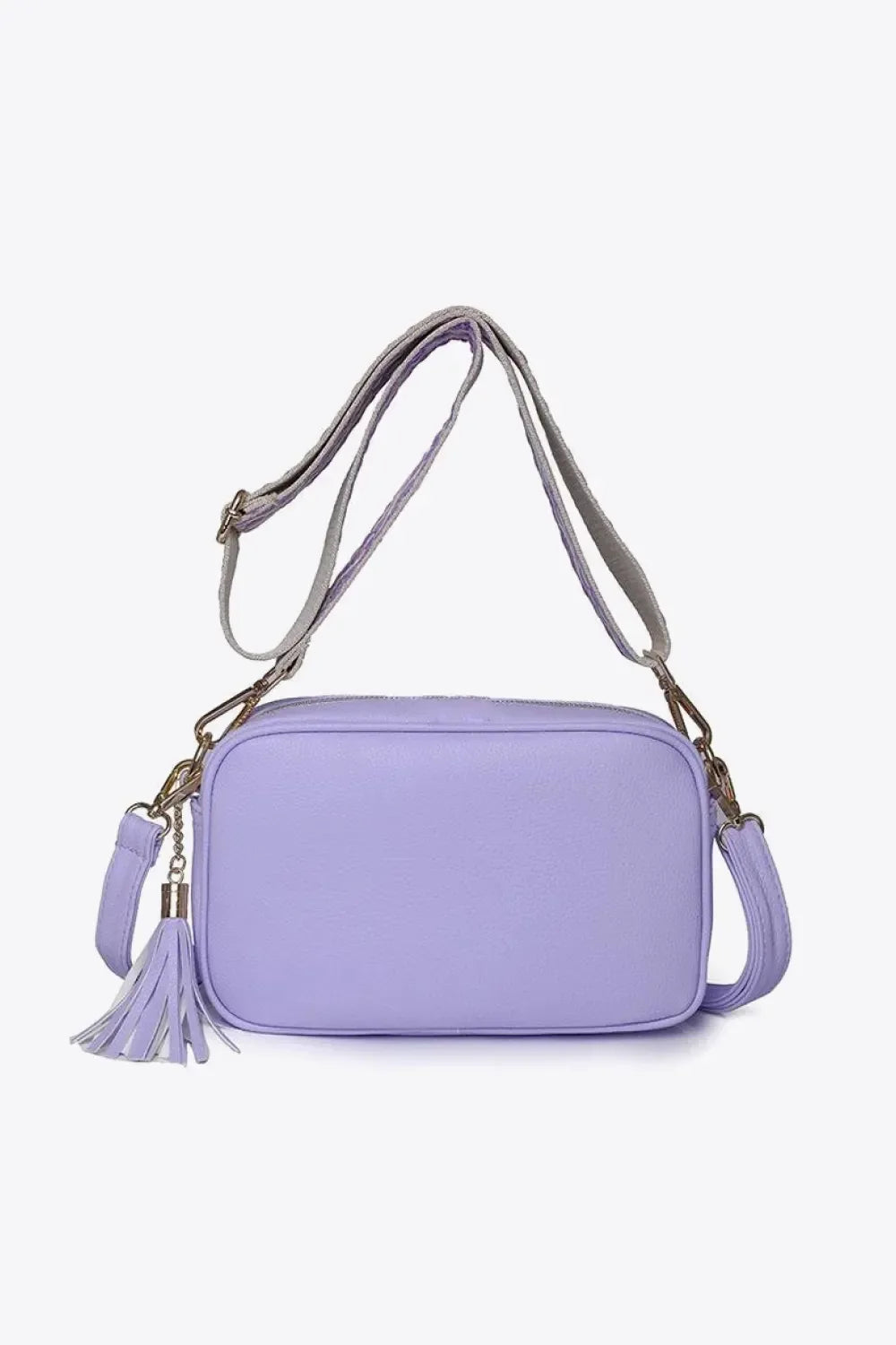 PU Leather Tassel Crossbody Bag - Makw Official Site