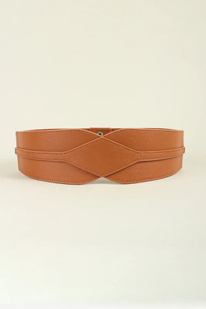 Elastic Wide PU Belt - Makw Official Site