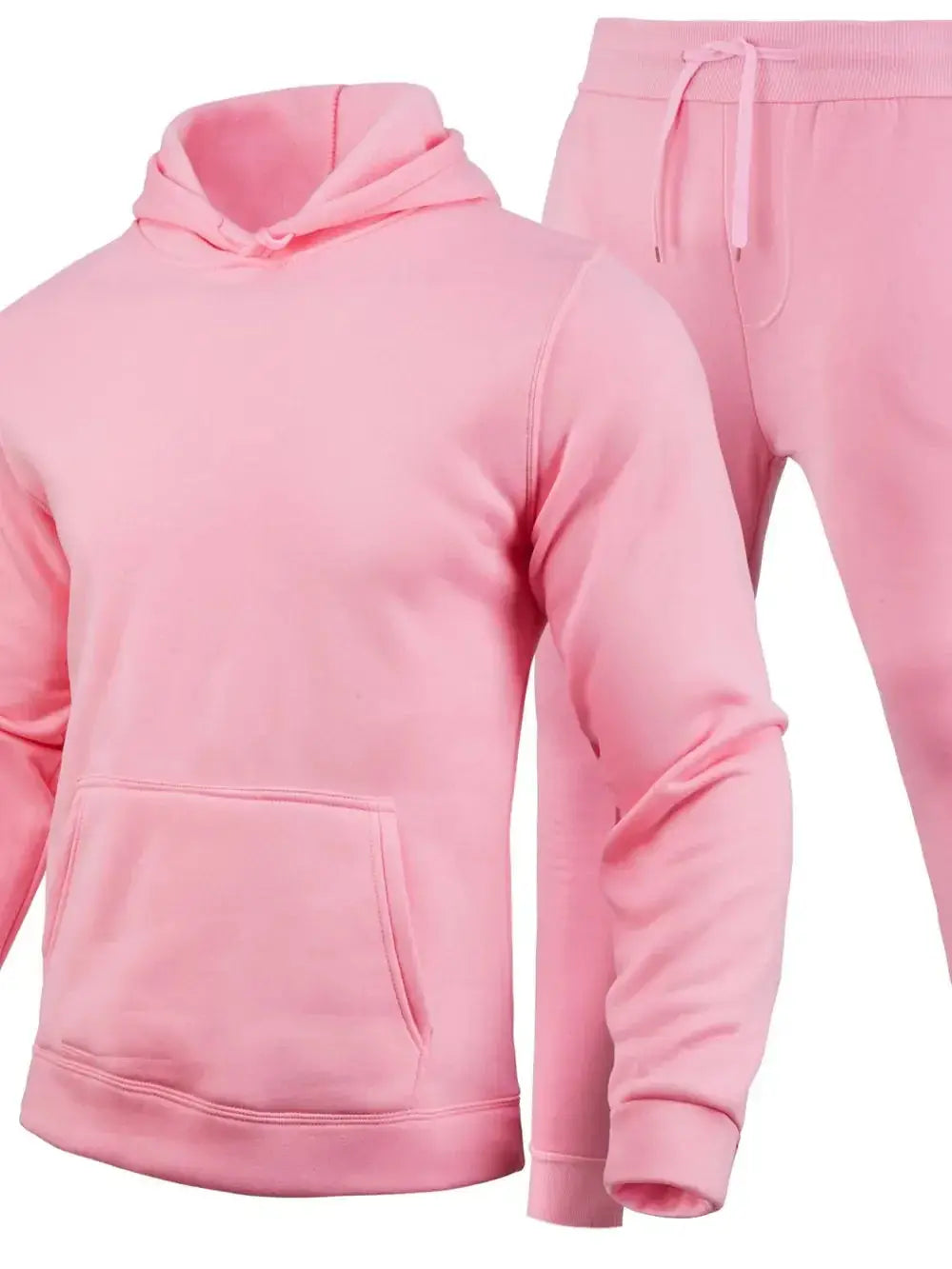 Men's Full Size Long Sleeve Hoodie and Pants Set Plus Size - Makw Official Site