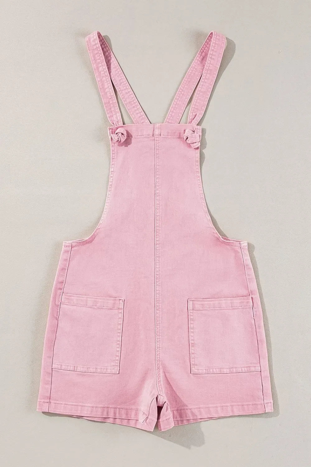 Knot Straps Denim Overalls with Pockets - Makw Official Site