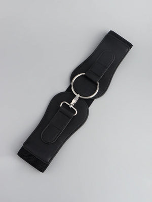 PU Elastic Wide Belt - Makw Official Site