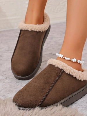 Cozy Faux Fur Lined Slippers - Makw Official Site