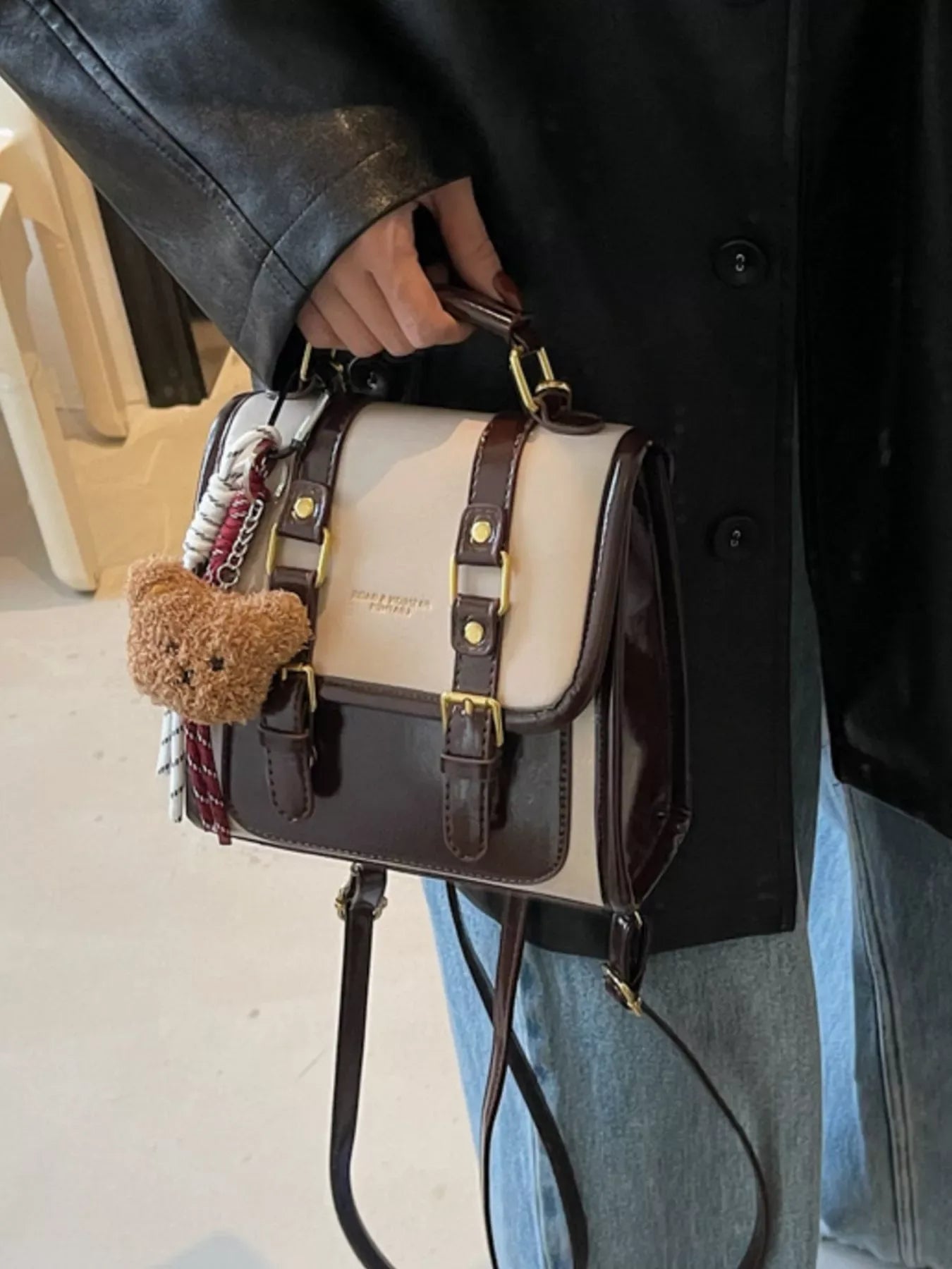 Vintage Style Buckle Backpack Bag - Makw Official Site