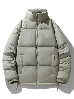 Men's Plus Size Zip Up Padded Puffer Jacket