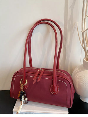 Zipper Closure Shoulder Bag - Makw Official Site