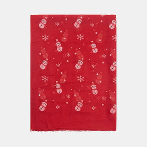 Fringe Snowman Polyester Scarf - Makw Official Site