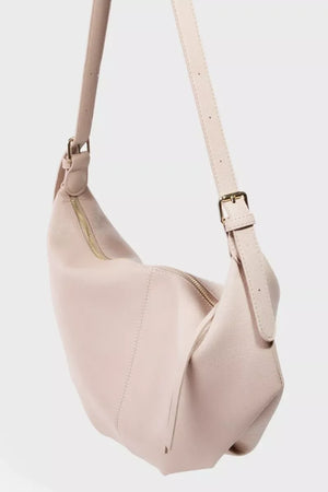 Fame Leather Semi Circle Shoulder Bag - Makw Official Site