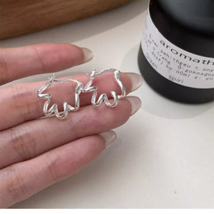 925 Sterling Silver Minimalist Earrings - Makw Official Site