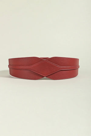 Elastic Wide PU Belt - Makw Official Site