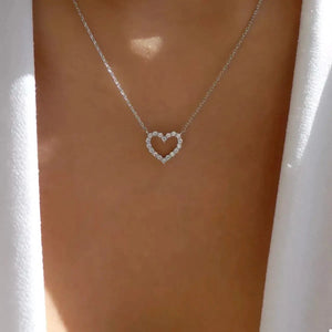 18K Gold-Plated Heart Necklace - Makw Official Site