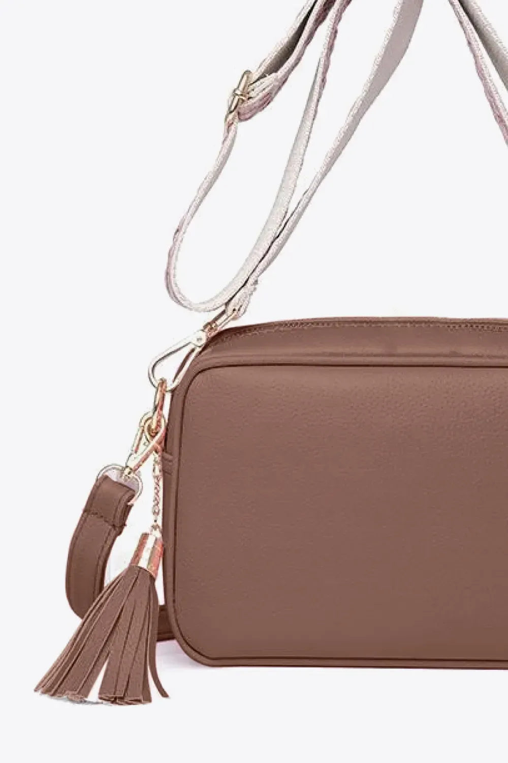 PU Leather Tassel Crossbody Bag - Makw Official Site
