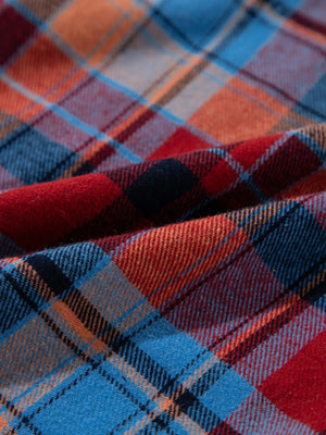 Plaid Button Up Long Sleeve Shirt - Makw Official Site