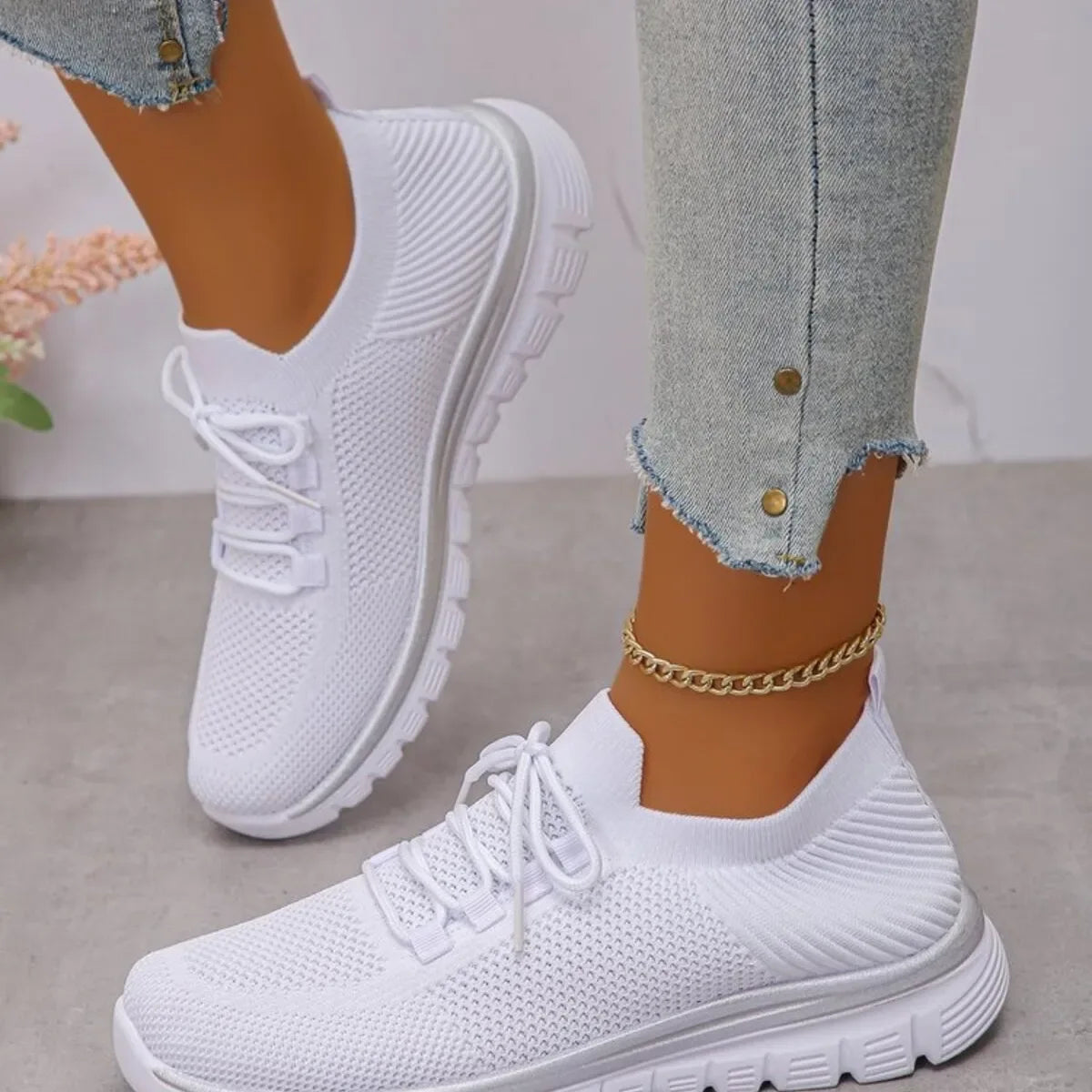 Breathable Mesh Lace Up Athletic - Makw Official Site