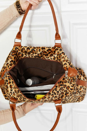 Animal Print Brushed Weekender Bag - Makw Official Site