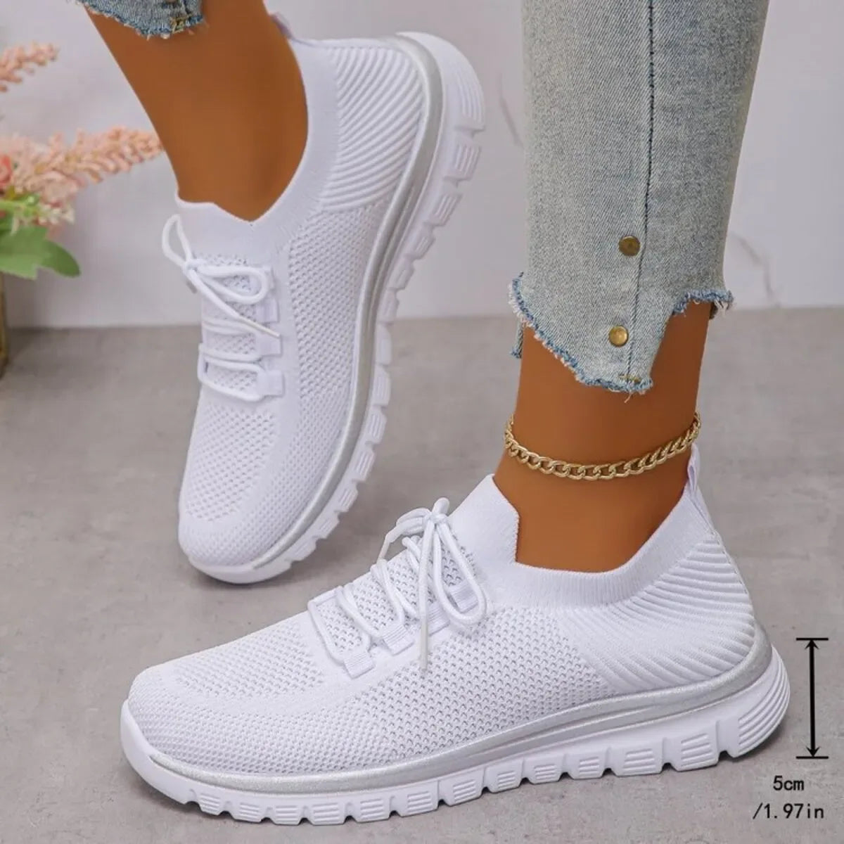 Breathable Mesh Lace Up Athletic - Makw Official Site