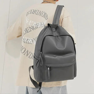PU Leather Zip Backpack Bag - Makw Official Site