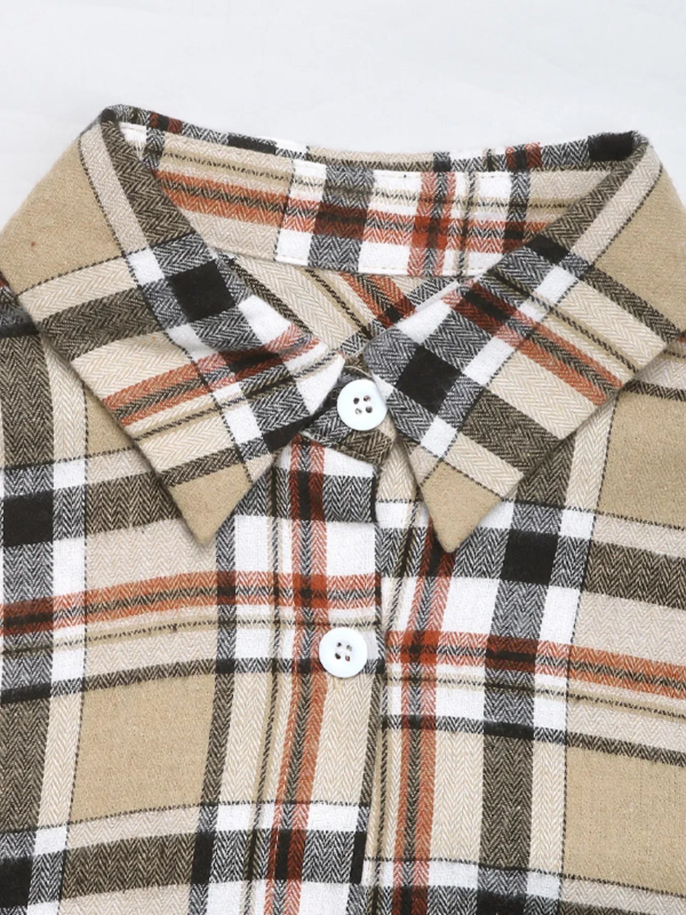 Plaid Button Up Shirt and Skirt Set - Makw Official Site