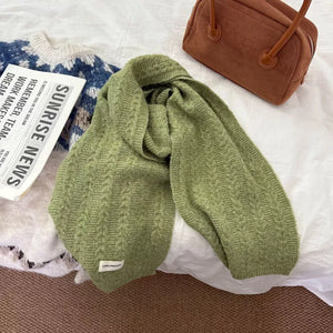 Texture Knit Winter Scarf - Makw Official Site