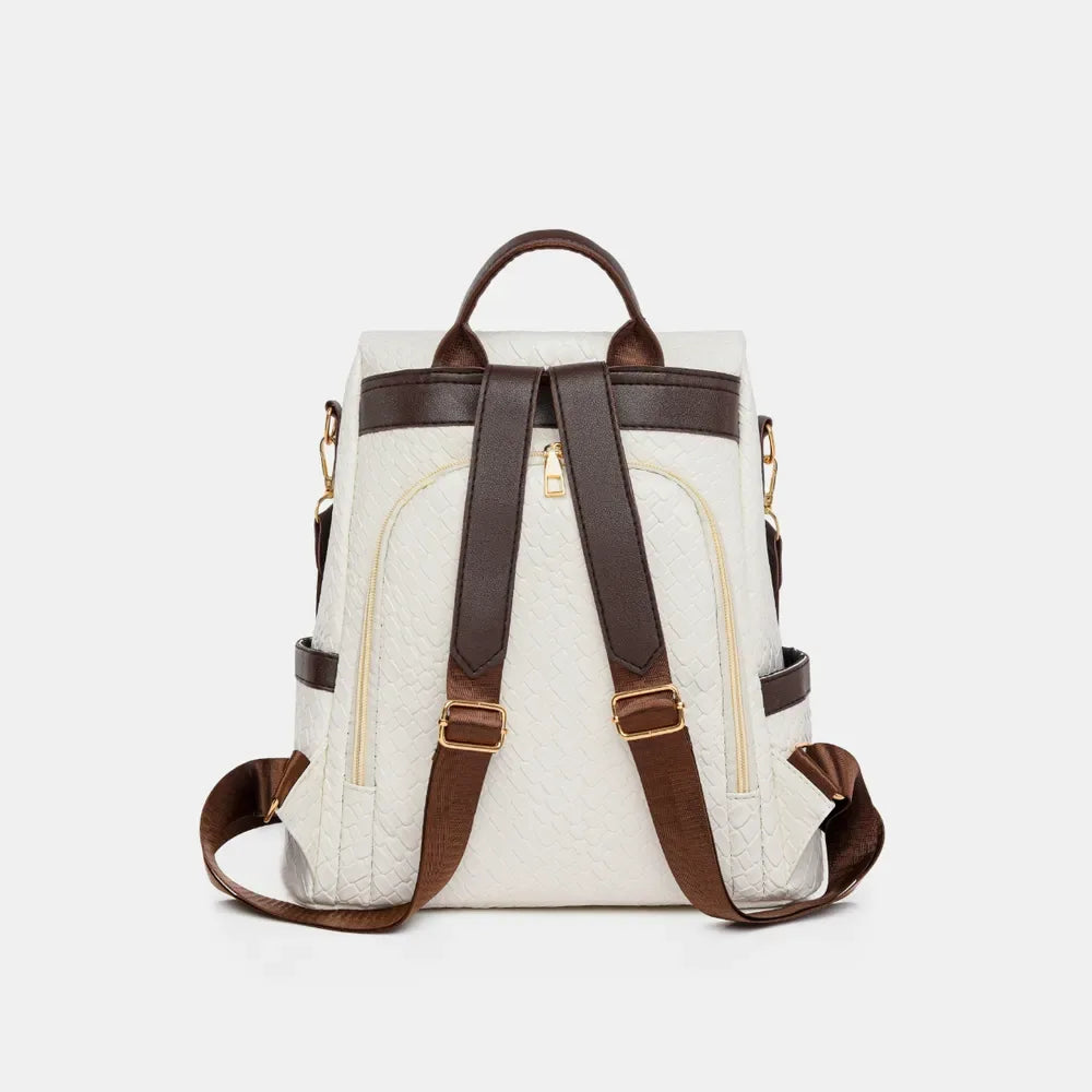 PU Leather Backpack Bag - Makw Official Site