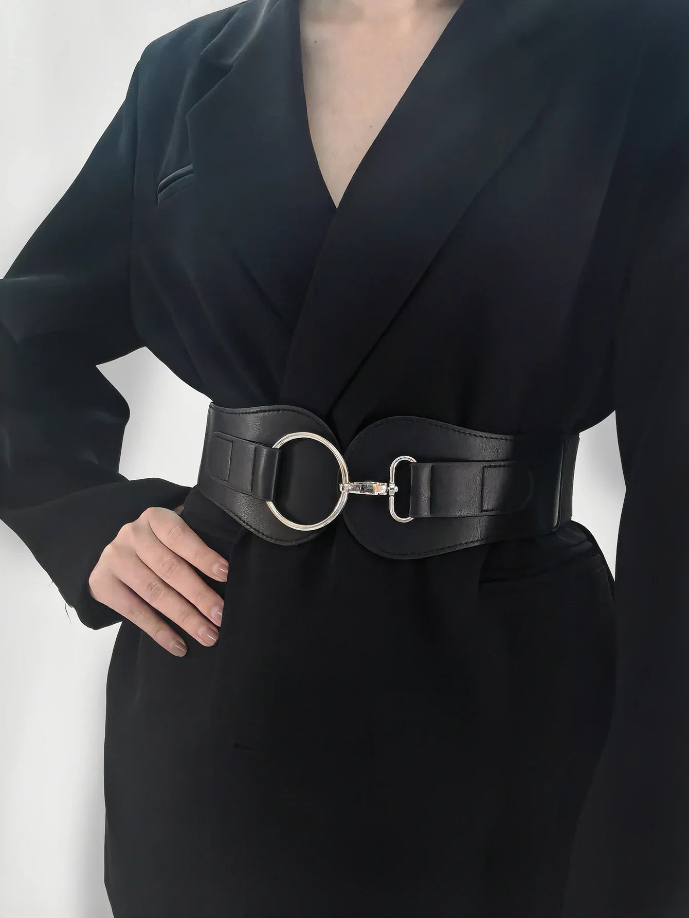 PU Elastic Wide Belt - Makw Official Site
