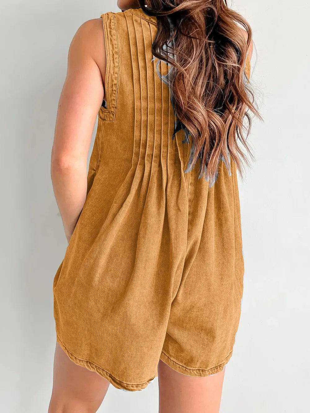 Tied Romper with Pockets - Makw Official Site