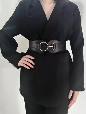 PU Elastic Wide Belt - Makw Official Site