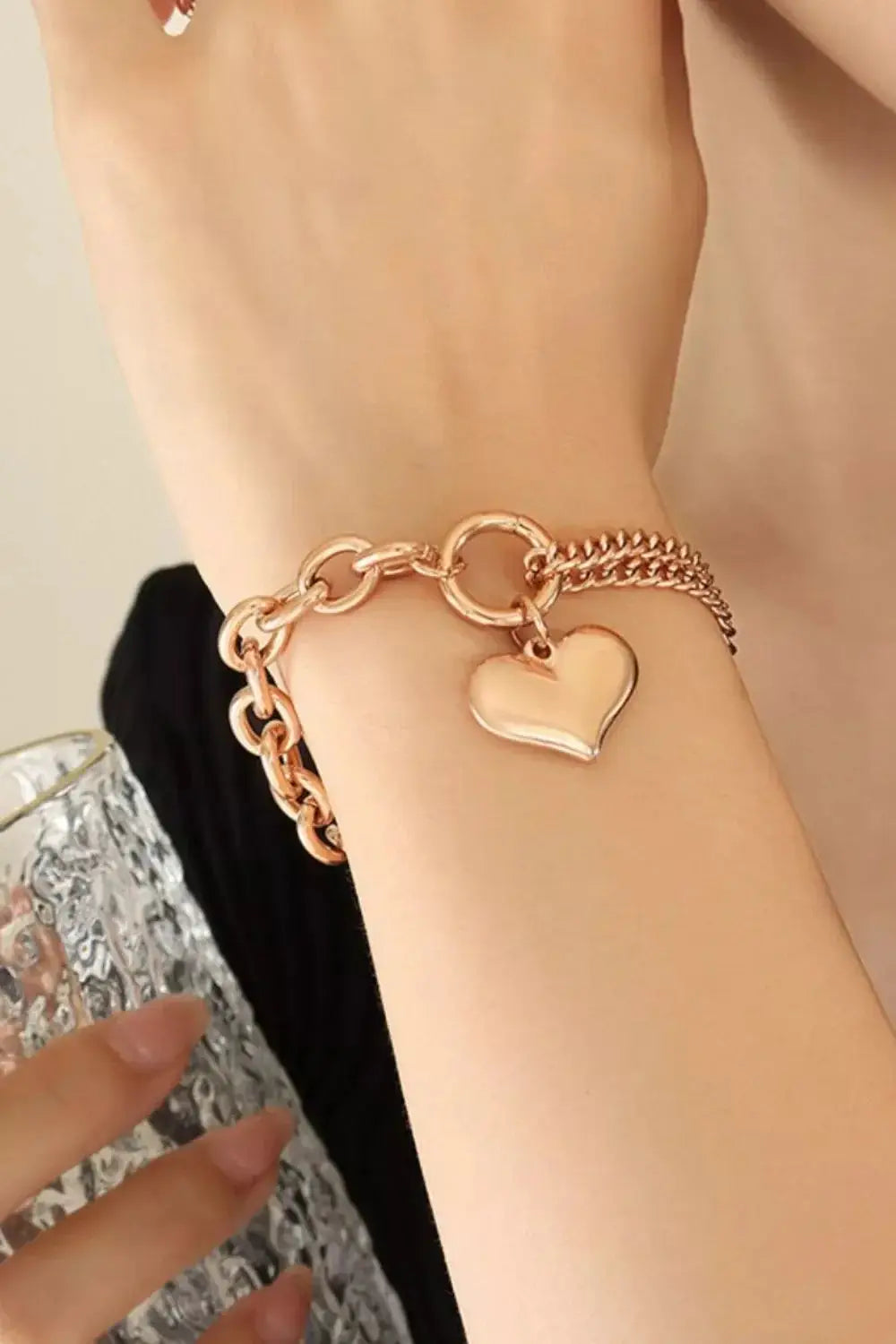 Half Chunky Chain Titanium Steel Bracelet - Makw Official Site