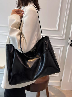 PU Leather Tote Bag - Makw Official Site