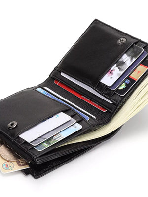 Woven Leather Card Case - Makw Official Site