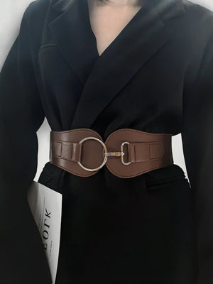 PU Elastic Wide Belt - Makw Official Site