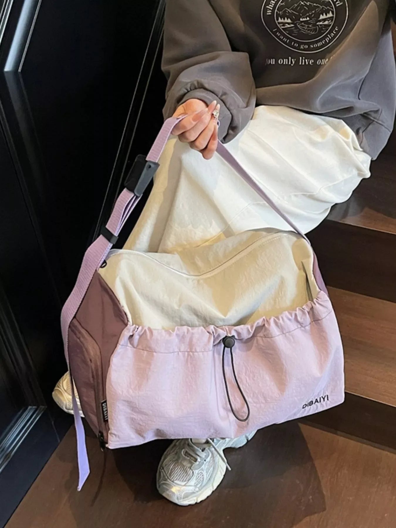 Lightweight Drawstring Closure Travel Bag - Makw Official Site