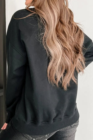 Floral Bunny Plaid Bow Graphic Easter Sweatshirt - Makw Official Site