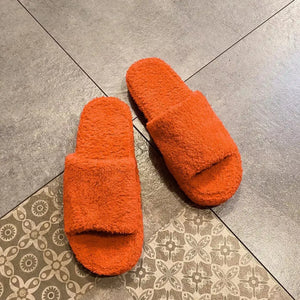 Open Toe Platform Slippers - Makw Official Site