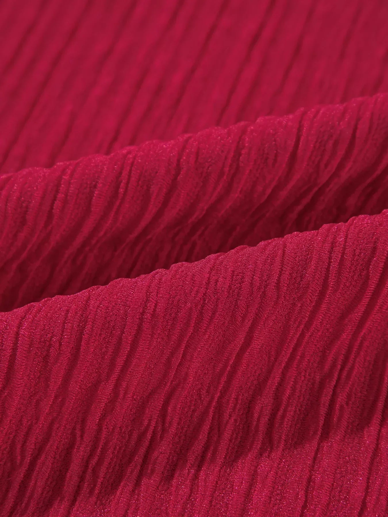 Textured Ruffled Trim Loose Fit Mini Dress - Makw Official Site