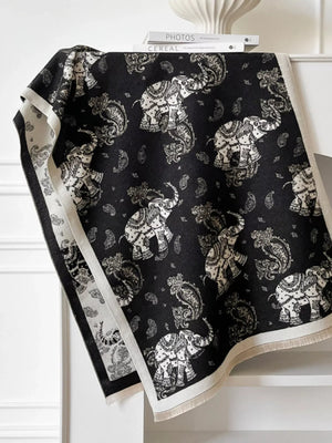 Raw Hem Warm Scarf - Makw Official Site