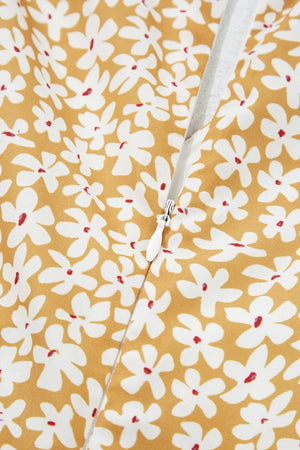 Floral Short Sleeve Surplice Frilly Tiered Mini Dress - Makw Official Site