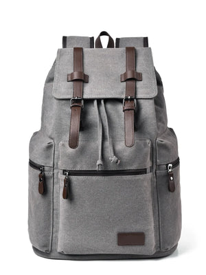 Canvas Backpack Bag with Buckle Straps - Makw Official Site