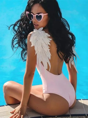 Backless Wide Strap Parent-Child Swimwear - Makw Official Site