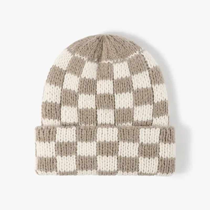 Thermal Checkered Hat - Makw Official Site