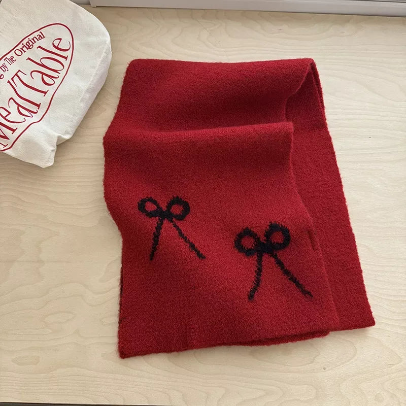 Bow Winter Scarf - Makw Official Site