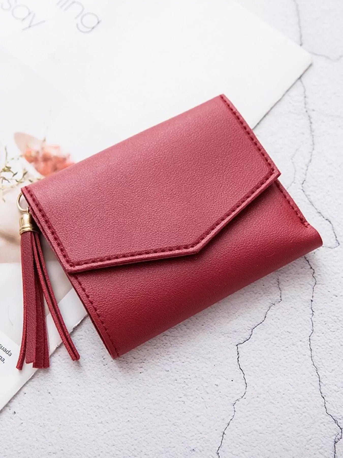 PU Leather Tassel Wallet - Makw Official Site