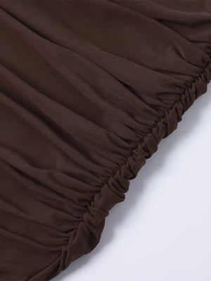 Lace Trim Sweetheart Neck Maxi Dress - Makw Official Site