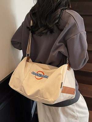 Canvas Duffel Bag with Adjustable Shoulder Strap - Makw Official Site