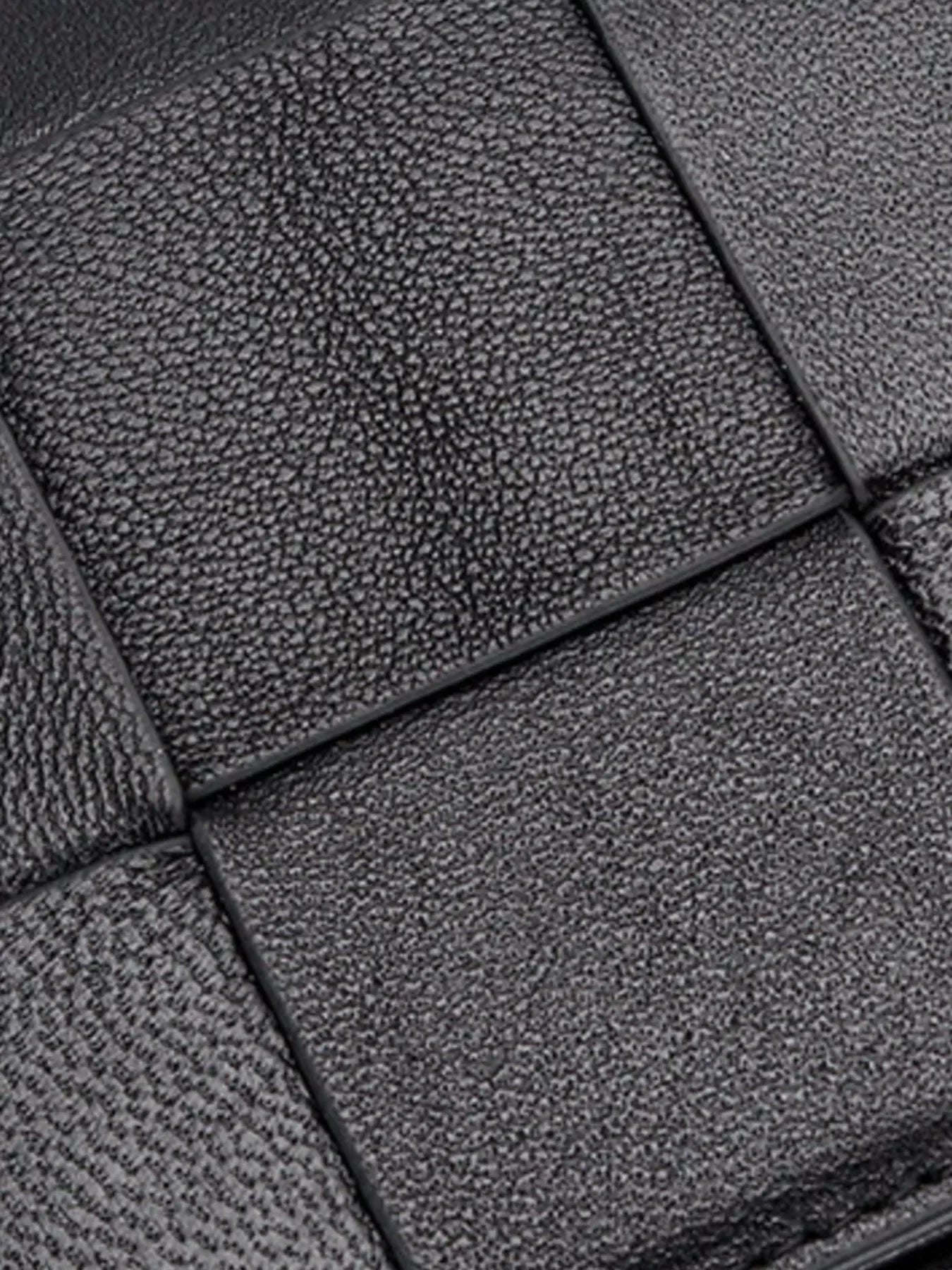 Woven Leather Card Case - Makw Official Site