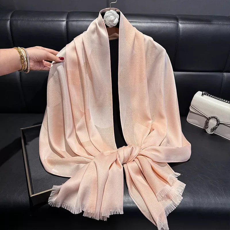 Lightweight Raw Hem Scarf - Makw Official Site